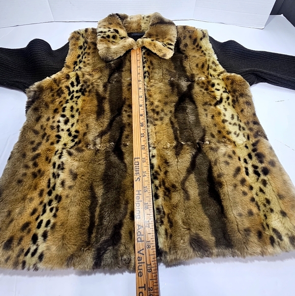 Essentials by Milano Brown Leopard Print Teddy Jacket - Picture 12 of 12